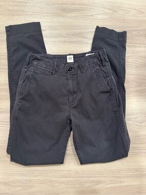 GAP Charcoal Straight-Fit Chino Pants 00 Tall